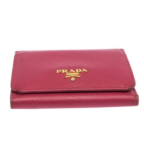 prada milano pink wallet|prada wallet price.